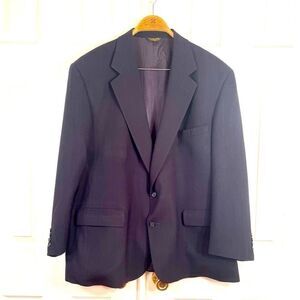 MENS BLAZER CHARCOAL 100% WORSTED WOOL S-42R